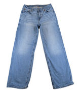 American Eagle Strigid Stovepipe High Rise Straight Leg Jeans Light Wash Women 4 Photo 0