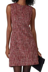 Adam Lippes Collective Red Tweed Sheath Dress Size 6 Women's Photo 0