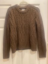 Abercrombie & Fitch Madeline cable knit crewneck sweater Photo 0