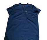 FIGS Unisex Scrub Top Size S Blue V-Neck Short Sleeve Workwear Photo 0