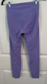 lululemon athletica Lavender High-Rise Stretch Leggings Size 6 WunderTrain Photo 0