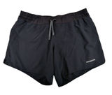 Patagonia Nine Trails Shorts 6" Running Black Womens Medium 57630 Liner Pocket Photo 0