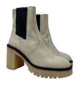 Free People James Chunky Heel Chelsea Boot White 36.5 Photo 0