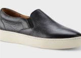 Duluth Sz 8 womens Black Lifetime Cowhide Leather Slip-On Sneakers Flat Shoes Photo 0
