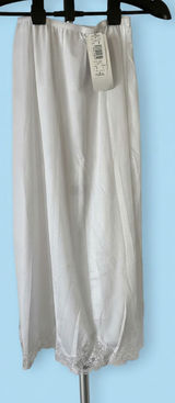 Nancy King White Lace Half Slip Small NWT Vintage Photo 0