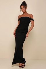 Lulus Black Dress Bodycon Photo 0