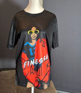 Unisex Women’s Men’s Cardi-B Finesse Black Short Sleeve T-Shirt Size M NEW Photo 0