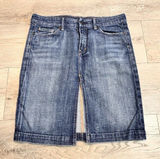 Citizens of Humanity Sophia Size 29 300 Stretch Knee‎ Length Denim Pencil Skirt Photo 0