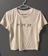 Bow Tee Tan Size L Photo 0