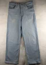 Levi’s Ribcage Straight Ankle Jeans Light Wash Women 27‎ High Rise Photo 0
