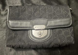 Calvin Klein Signature Logo Canvas Trifold Wallet Clutch Photo 0