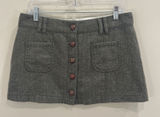 VTG Y2K American Eagle Green Tweed Wool-Blend Low-Rise Mini‎ Skirt Preppy Medium Photo 0