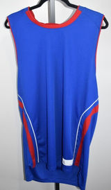 NWOT Adidas Kansas Jayhawks KU Blue Red Basketball Jersey Size Large Photo 0