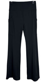 Lou & Grey Black Pull-On Flare Yoga Athleisure Lounge Pants Side Pockets size M Photo 0
