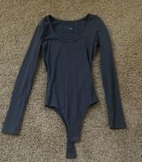 Aerie Bodysuit Ribbed Long Sleeve Photo 0