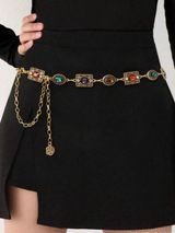 👑👑👑BOGOHO👑👑👑Gold or Silver Multi-Stone Chain Waist Belt - Women Accessories Photo 0