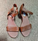 Cognac Leather Sandals Photo 0
