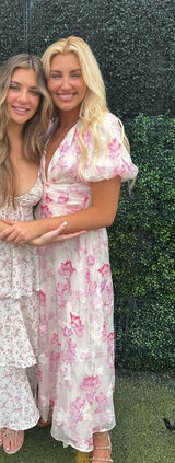 Hello Molly Pink Floral Maxi Dress Photo 0