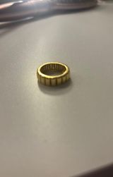 Evry Jewels Bricks Ring Gold Size 6 Photo 0