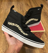 VANS Ashwood hi top black suede leopard animal print shoes sneakers sz 8 new Photo 0