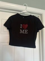 Cropped Baby Tee Black Size M Photo 0