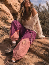 Free People Movement Women's Free Throw Jogger Purple Pink NEW NWT Size XS Photo 0