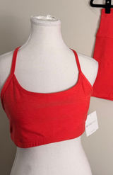Beyond Yoga Spacedye Racerback Bra and High Waisted Biker Short Set Coral Large Photo 0