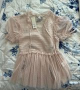 mi ami francesca’s pink lace top Photo 0