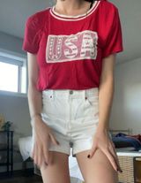 Red ‘USA’ Top Size L Photo 0