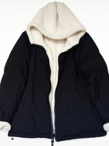 Koolaburra by UGG Reversible Sherpa Puffer Jacket Women’s L Black Cream Size L Photo 0