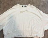Nike Cream Crewneck Sweatshirt with slight crop Photo 0