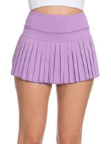 Purple Gold Hinge Pleated Tennis Skirt Photo 0