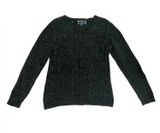 Karen Scott Women's Dark Green Knit V-Neck Sweater Size M Photo 0