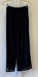 Dress Day Sheer Wide Leg Pleated High Rise Lined Pants DD3161P Small Festival Photo 0