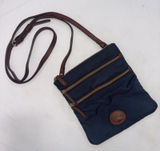 Dooney & Bourke Nylon North South Triple Zip Crossbody Bag Purse Navy Photo 0