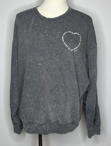 PINK - Grey "More Self Love" Graphic Crewneck Photo 0