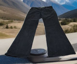 Retro Levi's 550 Women's‎ 16 M Relaxed Boot Cut Black Jeans Cowboy Western Photo 0