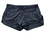 Lululemon Speed Short Black 2.5” Inseam Size 6 Running Shorts Built-In Liner Photo 0