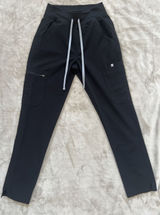 FIGS YOLA Scrub Pants Women's XS Black Straight Leg Technical Collection Photo 0