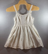 3011 | NWT Boho Coastal Linen Blend Smocked Sun Dress White Summer Womens XS Photo 0