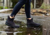 Vessi Weekend Chelsea Boots Waterproof Black Knit Slip On Sneaker Shoes W6 Photo 0