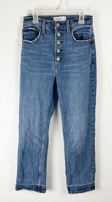 ABERCROMBIE & FITCH The Ankle Straight High Rise Button Fly Jeans Size 26 Casual Photo 0