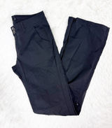 prAna Halle Hiking Pants Size 6 Tall Black Convertible Roll-Up Outdoor Pants Photo 0