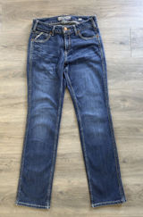 Ariat Rebar Women's Perfect Rise Straight Western Rodeo Denim Jeans Size 29R Photo 0