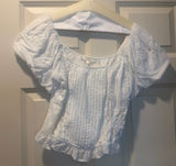 Love Shack Fancy White Poplin Top Photo 0