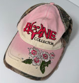 Vtg Y2K‎ Bone Collector Camo Pink Grunge Floral Hat Cap Adjustable Photo 0