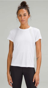 Lululemon Train to Be Short-Sleeve Shirt 6 White Running Workout Activewear Photo 0