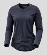 Athleta Top‎ Womens XXS Navy Blue Long Sleeve Crew Neck Performance Shirt Photo 0