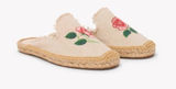 Soludos The Smoking Mule Espadrille Vogue Roses - Natural Undyed Size: 8 - 8.5 NIB Photo 0