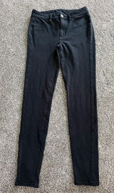 American Eagle Hi-Rise Jegging Skinny Jeans Womens 6 Long Black Super Photo 0